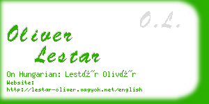 oliver lestar business card